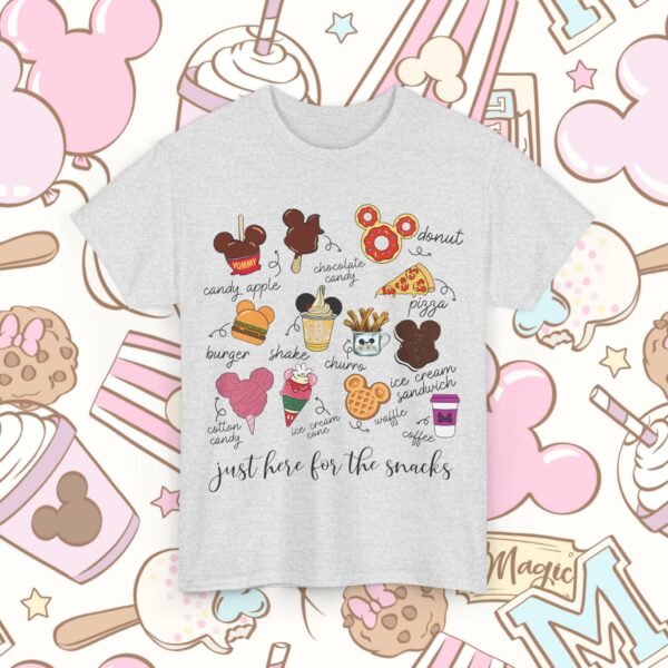 Just Here For The Snacks | T-shirt - Image 11