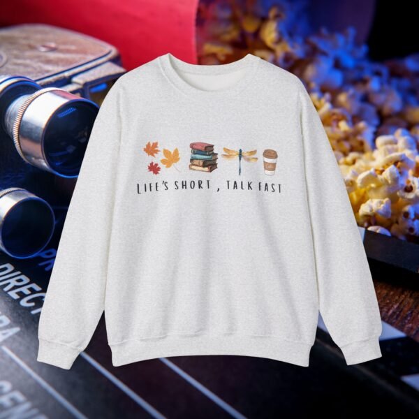 Life's short, talk fast | Crewneck Sweatshirt - Image 3