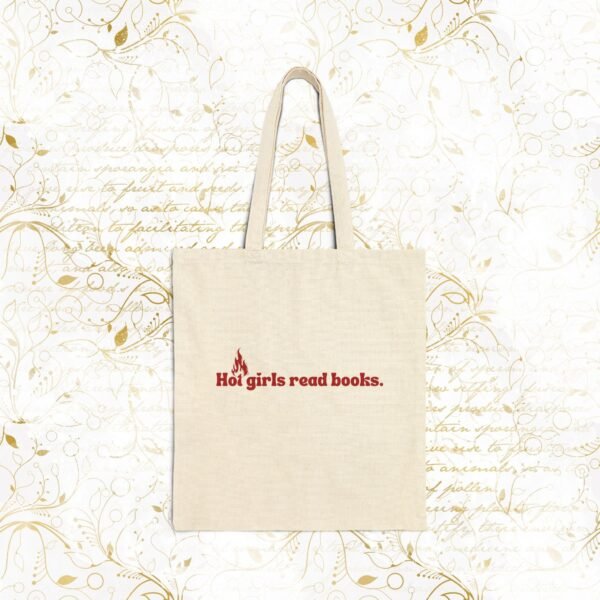 Hot girls read books | Cotton Canvas Tote Bag