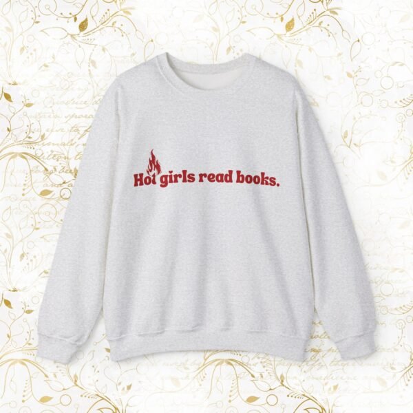 Hot Girls Read Books | Sweatshirt - Image 5