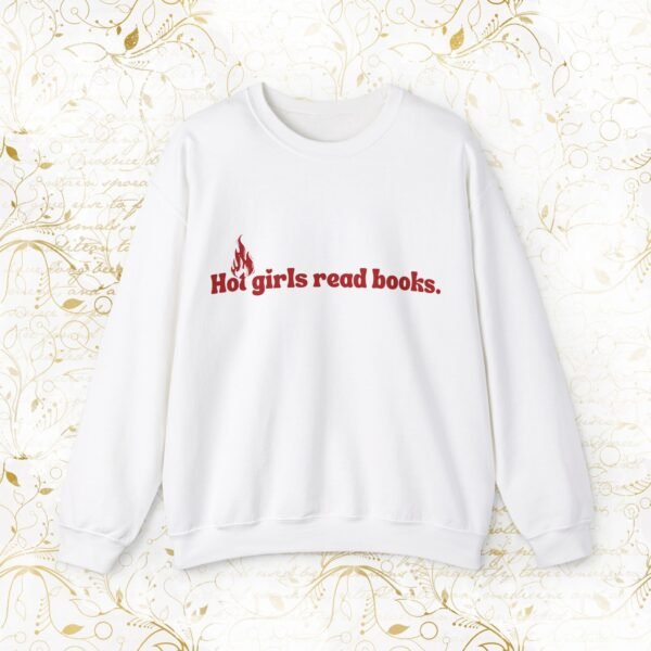 Hot Girls Read Books | Sweatshirt - Image 9